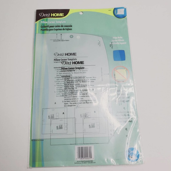 Dritz Other New Nip Dritz Home Pillow Corner Template 206 Assorted